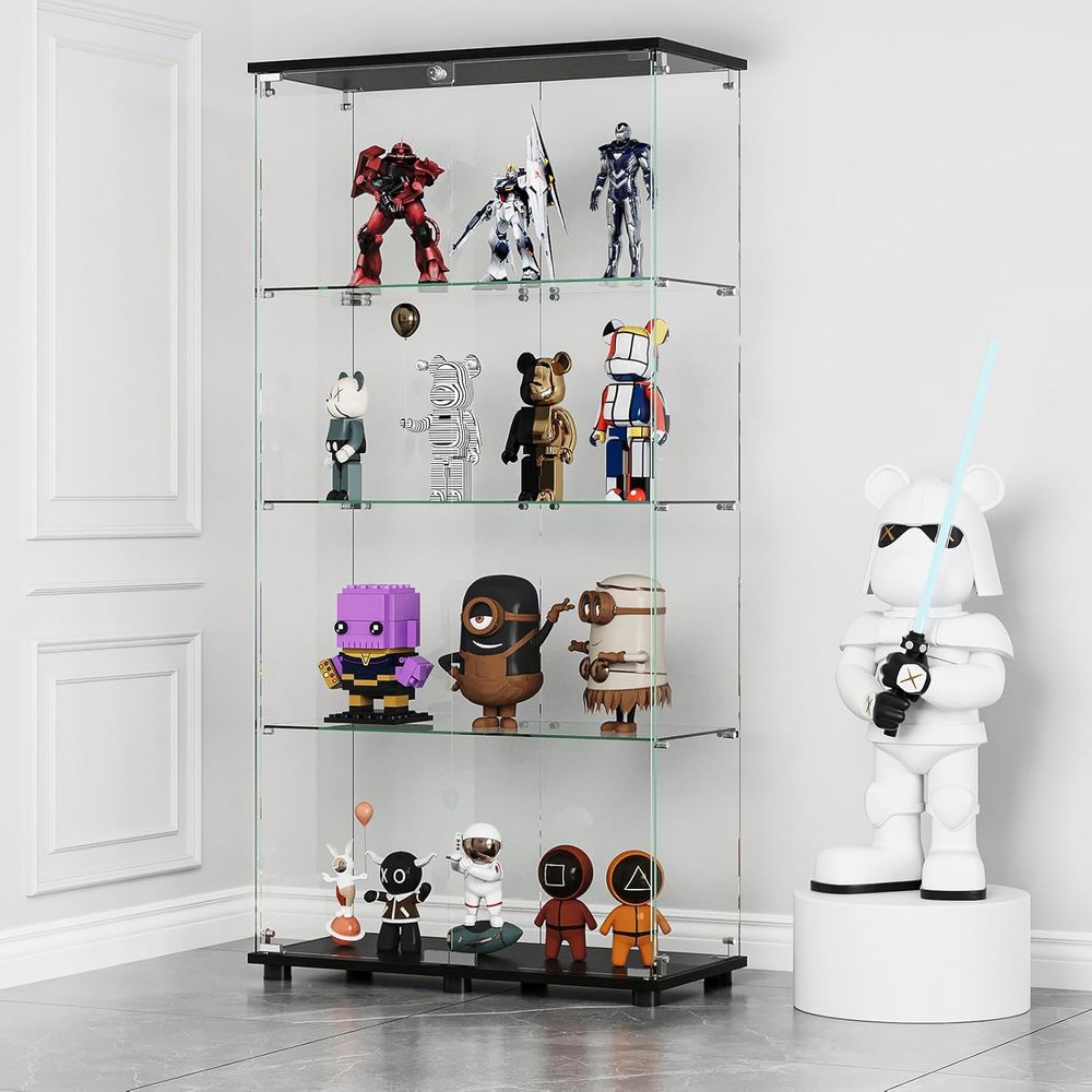 Glass Display Cabinet with 4-S - Glass Bed review and price