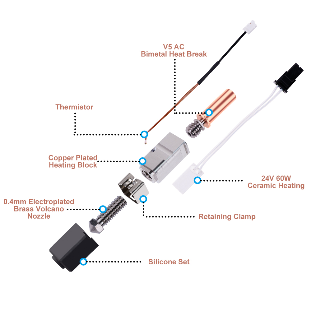Hotend Kit for Anycubic Kobra  - Hotend Assembly review and price