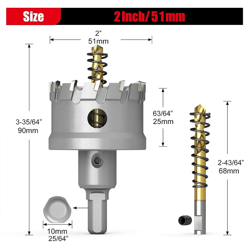 TCT Carbide Hole Saw Kit Carbi - Nozzle Tungsten review and price